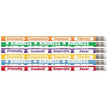 Musgrave Pencil Company Kindness Kounts Wooden Pencil, 0.5mm, #2 Hard Lead, 144/Box (MUS2546G)