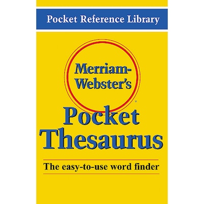 Merriam Websters Pocket Thesaurus Hardcover, 4 EA/BD