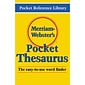 Merriam Webster's Pocket Thesaurus Hardcover, 4 EA/BD