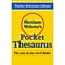 Merriam Websters Pocket Thesaurus Hardcover, 4 EA/BD