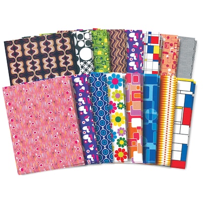 Roylco Retro Pop Craft Paper, 8.5 x 11, Assorted Designs, 32 Sheets (R-15303)