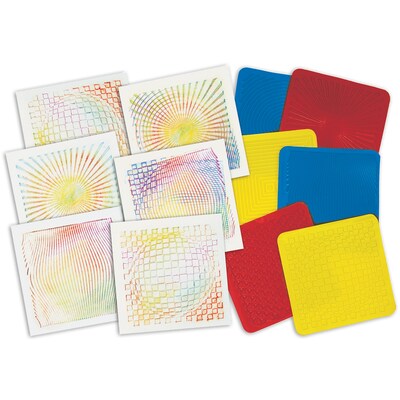 Roylco® Craft Rubbing Plates, Optic Illusion