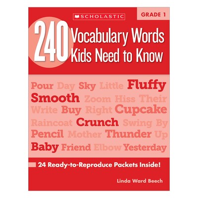 Scholastic 240 Vocabulary Words Kids Need to Know: Grade 1, Kama Einhorn, Paperback (9780545460507)