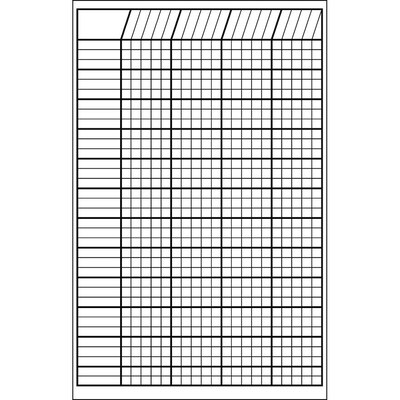 Creative Shapes Etc. Small Vertical Incentive Chart, White, 14 x 22 (SE-3346)