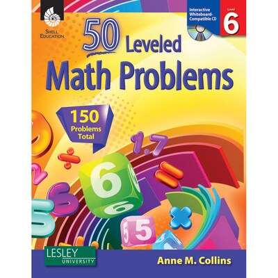 50 Leveled Math Problems w/CD, Level 6