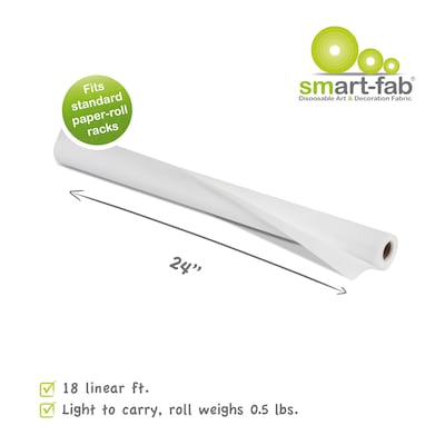 Smart-Fab® Fabric Roll, 24" x 18', White