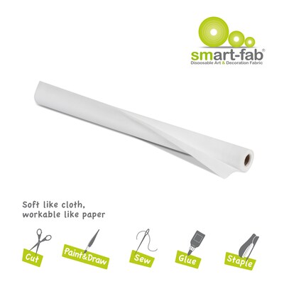 Smart-Fab® Fabric Roll, 24" x 18', White