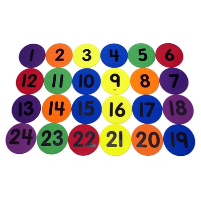 The Storyboard Number Spot Markers, 5", Set of 24 (SRBNM5CP)