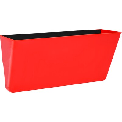 Storex 1-Pocket Letter Size Magnetic Wall File, Red (STX70255U06C)