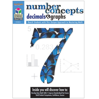 Houghton Mifflin® Math Student Edition Number Concepts, Decimals and Graphs Book, Grades 5th - 8th (SV-04352)