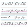 Trend Enterprises Basic Alphabet Zaner-Bloser Cursive Bulletin Board Set, 15 pieces (T-1859)