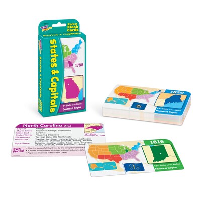 Trend® Games & Activities, States & Capitals Pocket Flash Cards