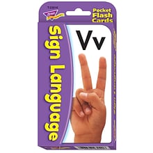 Sign Language Pocket Flash Cards