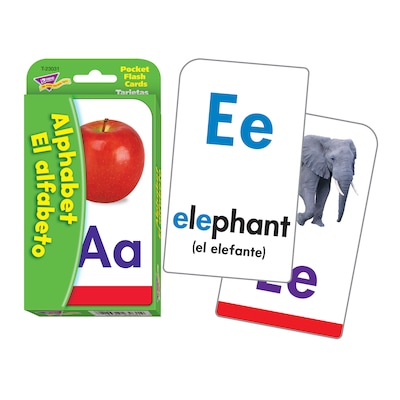Trend® ESL & ELL Resources, Pocket Flash Cards, Alphabet