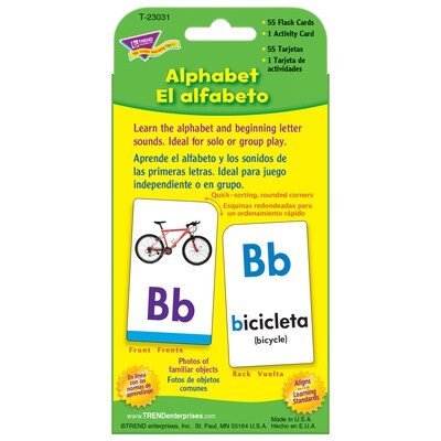 Trend® ESL & ELL Resources, Pocket Flash Cards, Alphabet