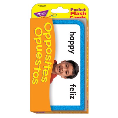 Trend® ESL & ELL Resources, Pocket Flash Cards, Opposites