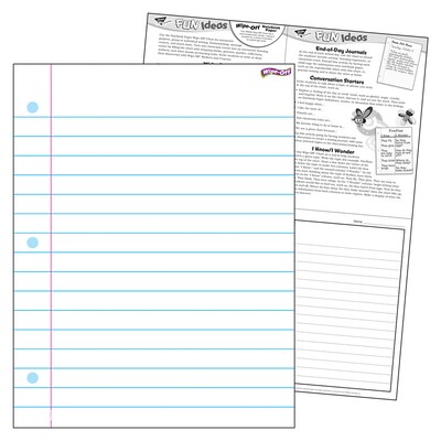 Trend Enterprises Notebook Wipe Off Chart, 17 x 22, 8/Bundle (T-27308)