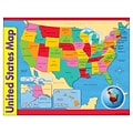 United States Map Learning Chart