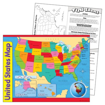 United States Map Learning Chart