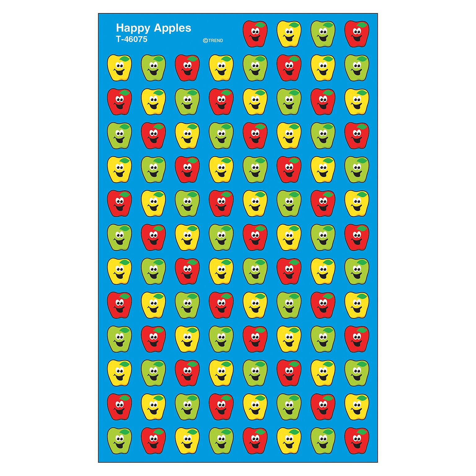 Trend Happy Apples superShapes Stickers, 800 CT (T-46075)