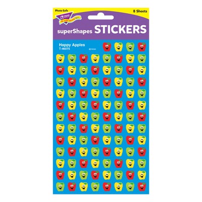 Trend Happy Apples superShapes Stickers, 800 CT (T-46075)