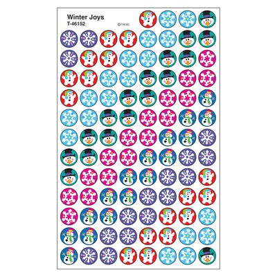 Trend Winter Joys superSpots Stickers, 800 CT (T-46152)