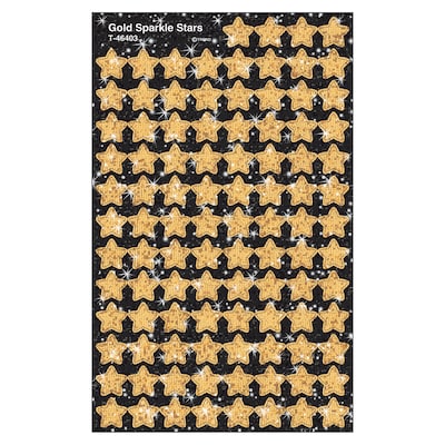 Trend Enterprises® SuperShapes Chart Seal, Gold Sparkle Star