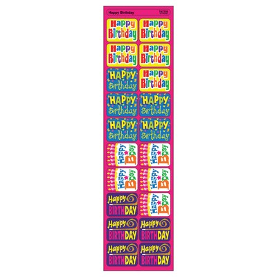 Trend Enterprises® Applause Stickers, Happy Birthday