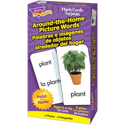 Trend® ESL & ELL Resources, Skill Drill Flash Cards, Around Home Picture Words