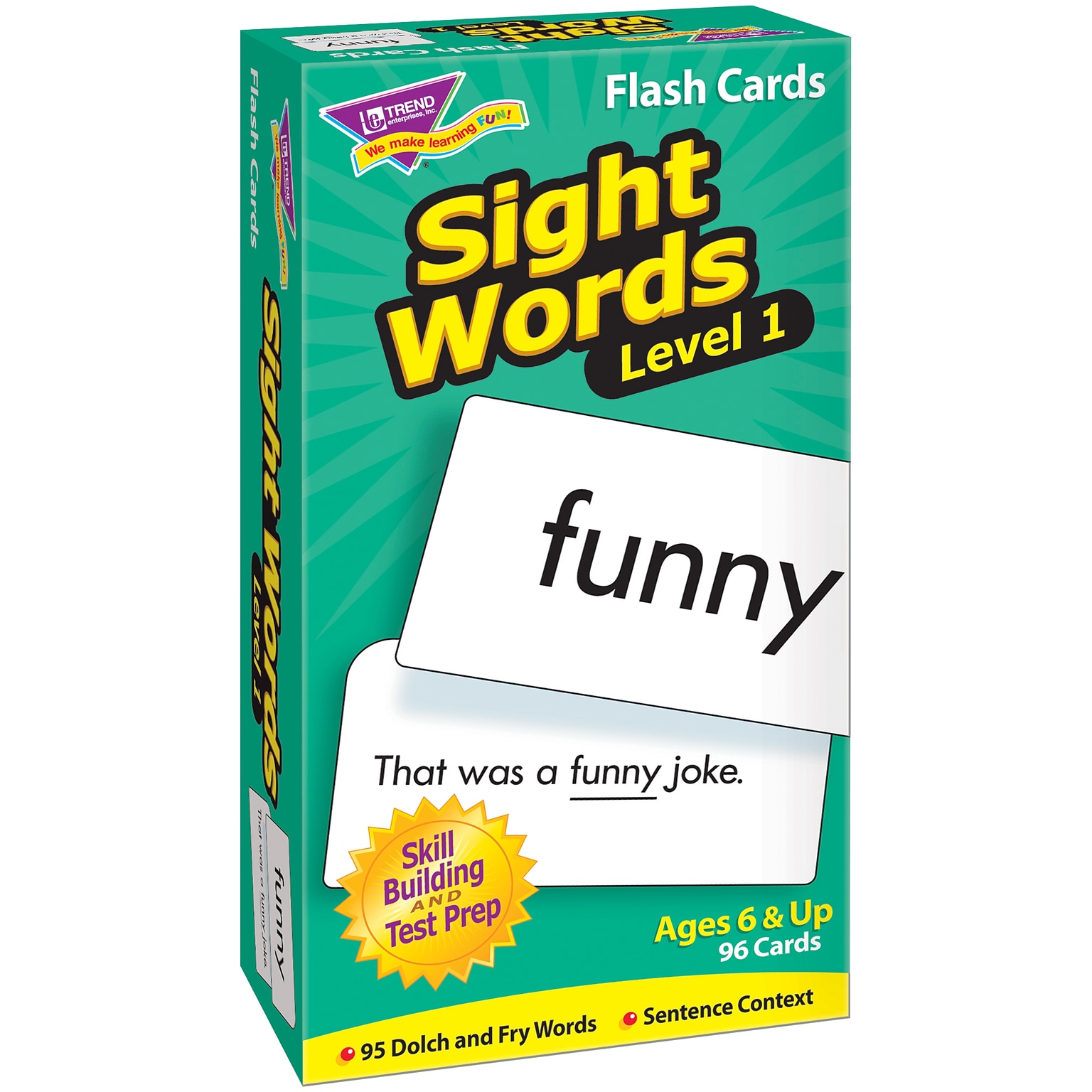 Sight Words –  Level 1 Skill Drill Flash Cards for Grades 1-2, 96 Pack (T-53017)