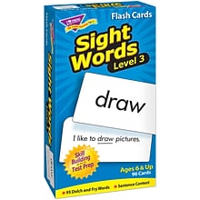 Sight Words – Level 3 Skill Drill Flash Cards for Grades 3-4, 96 Pack (T-53019)