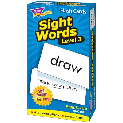 Sight Words – Level 3 Skill Drill Flash Cards for Grades 3-4, 96 Pack (T-53019)