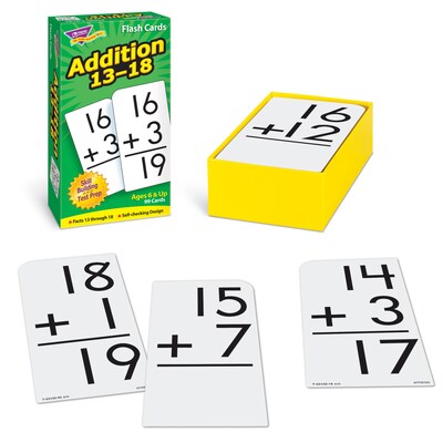 Addition 13-18 Skill Drill Flash Cards for Grades 1-4, 99 Pack (T-53102)