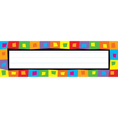 Desk Toppers® Name Plates, Silly Squares