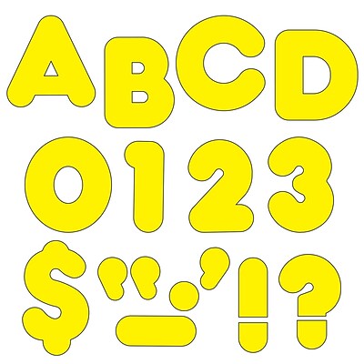 Ready Letters®, Yellow, 3 Casual, 123 pieces