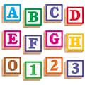 4 Wooden 3-D Blocks Ready Letters®