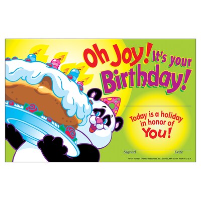 Trend Oh Joy! Its your Birthday! Recognition Awards, 30 CT (T-8101)