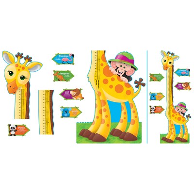 Giraffe Growth Chart Bulletin Board Set, 8/ST, 2 ST/BD (T-8176)