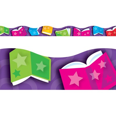 Trend Enterprises 2 1/4 x 39 Bright Books Terrific Trimmers, 12 Pack (T-92346)