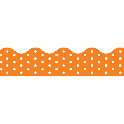 Trend Enterprises® Toddler - 12th Grade Terrific Trimmer, Orange Polka Dots, 12/Pack