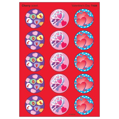 Trend Valentine's Day - Cherry Stinky Stickers Large Round, 60 ct. (T-928)