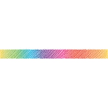 Teacher Created Resources TCR3418, Colorful Scribble Straight Border Trim