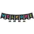 Teacher Created Resources Chalkboard Brights Pennants Welcome, 48/Pack (TCR5614)