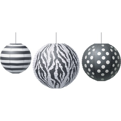 Teacher Created Resources Round Paper Lantern, Big Bold Black & White (TCR77101)