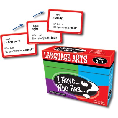 Teacher Created Resources I Have, Who Has Language Arts Game, Grades 2-3 (TCR7813)