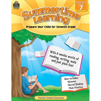 Teacher Created Resources® Summertime Learning Book, Grades 7th (TCR8847)