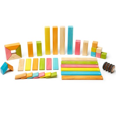 Tegu Wooden Blocks Tint Set, Assorted, 42 Pieces (TEG42PTNT306T)