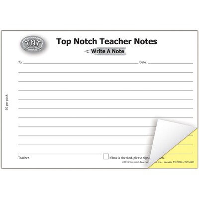 Top Notch Teacher Products Carbonless Write A Note, Ages 3-14 (TOP4921)