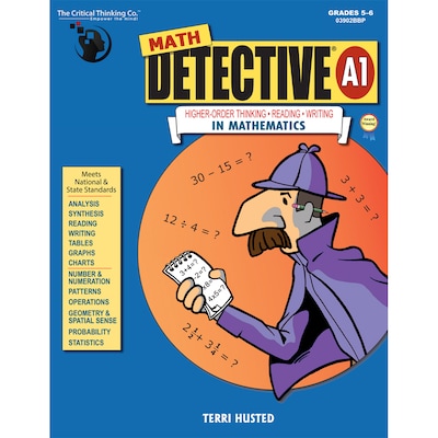 Math Detective, Level A1, Grades 5-6, Paperback (CTB3902)