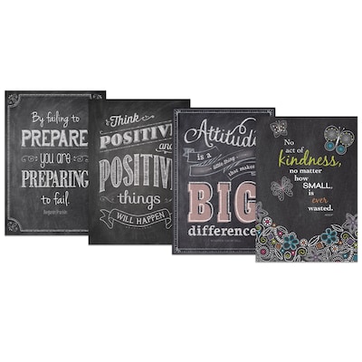 Creative Teaching Press Inspire U Chalk It Up! Pack 5 Charts, 4 Pack (CTP0567)